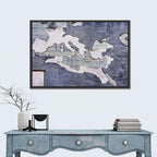 Vintage Roman Empire Map Wall Art