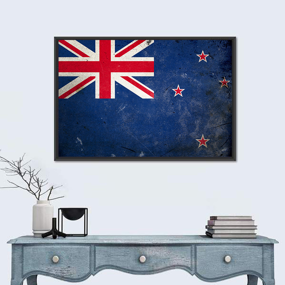 Vintage New Zealand Flag Wall Art