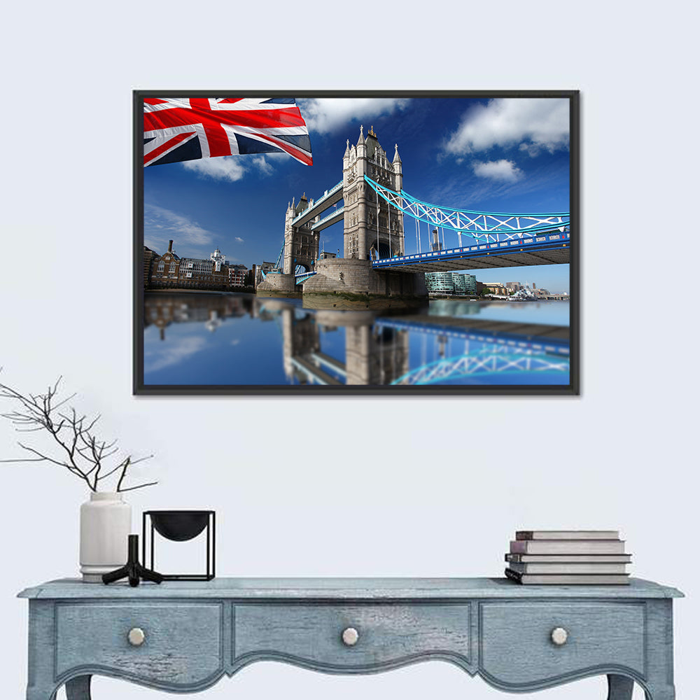 Tower Bridge with Union Jack Wall Art