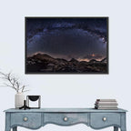 Milky Way Over Mountain Ridge Wall Art