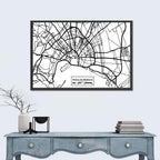 Minimalist Palma De Mallorca Map Wall Art