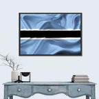 Rippled Botswana Flag Wall Art