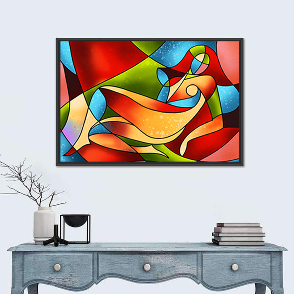 Stained Glass Woman Wall Art