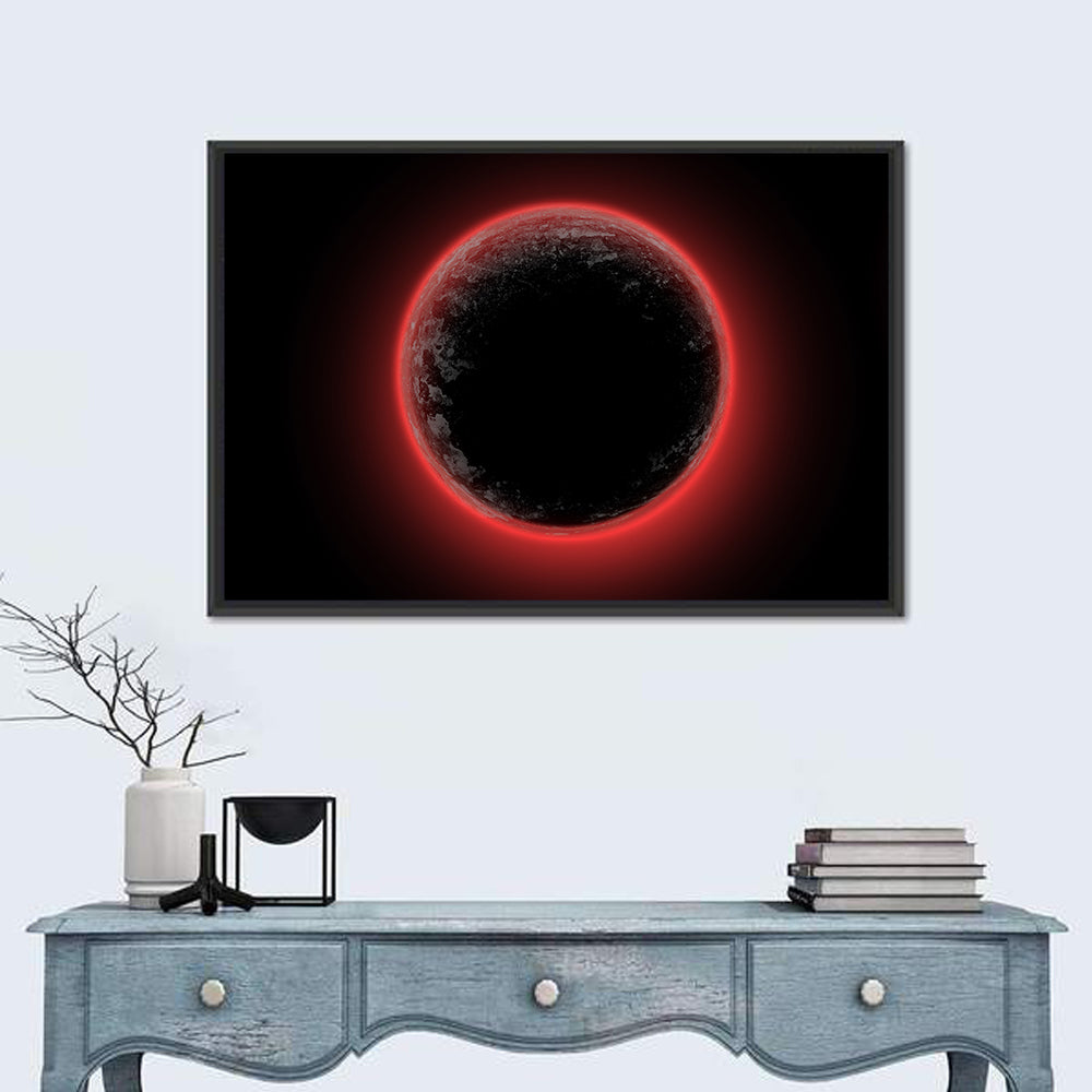 Red Planet Eclipse Wall Art
