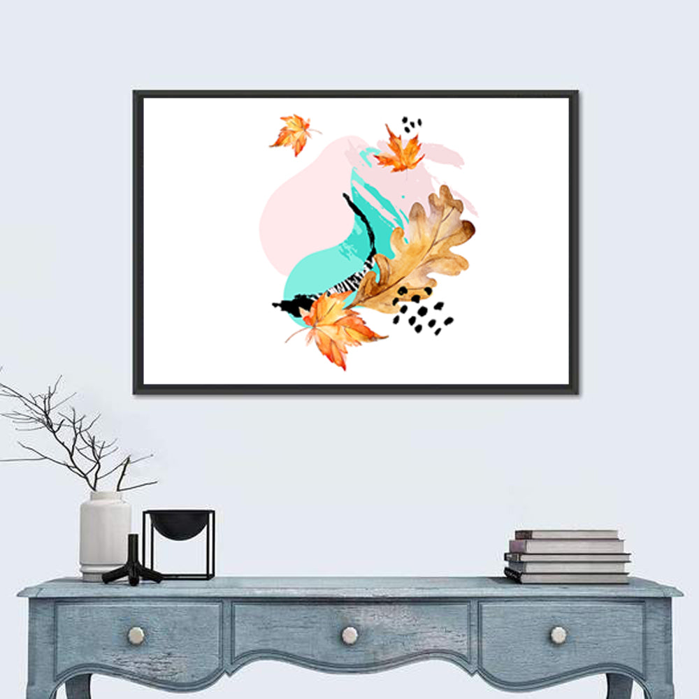 Abstract Maple Leaves Wall Art