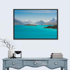 Wakatiup Lake Turquoise Waters New Zealand Wall Art