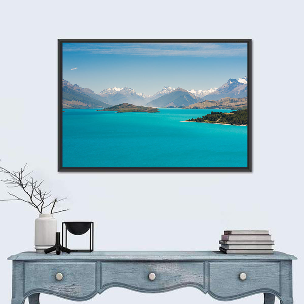 Wakatiup Lake Turquoise Waters New Zealand Wall Art