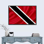 Trinidad and Tobago Flag, Diagonal Stripe Wall Art