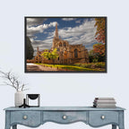 Peterborough Cathedral Low Angle View Wall Art