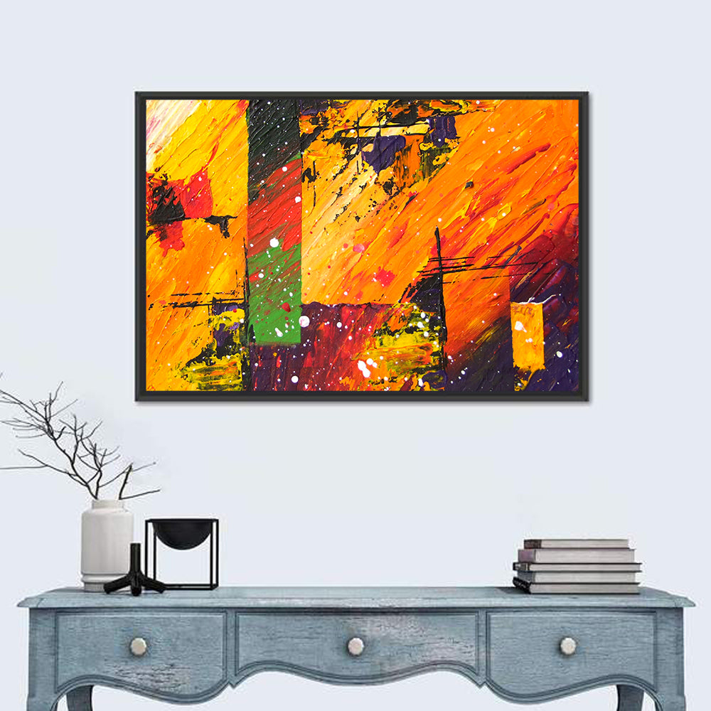 Bold Impasto Geometry Wall Art