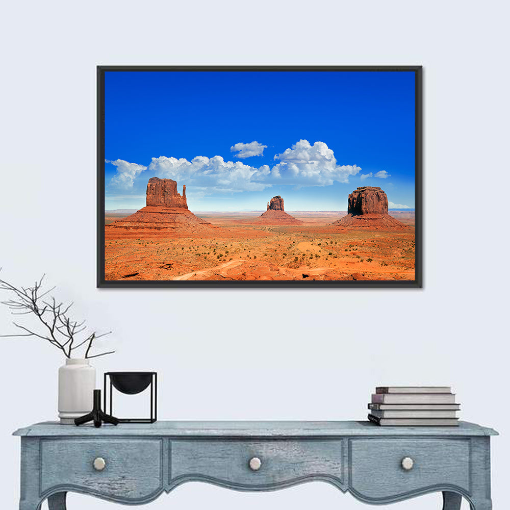 Monument Valley Buttes, Utah Wall Art in a room, landscape