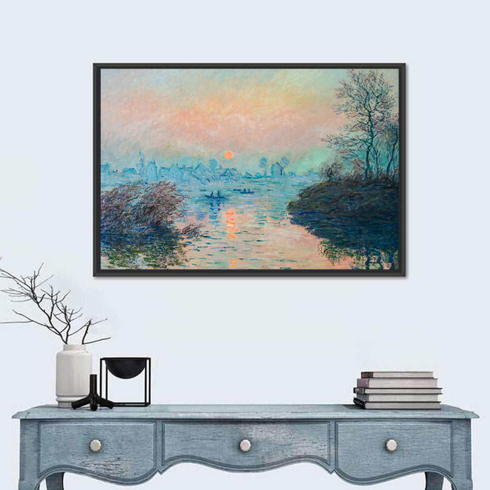 Monet River at Sunset Wall Art
