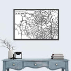 Saint Petersburg Street Plan Wall Art