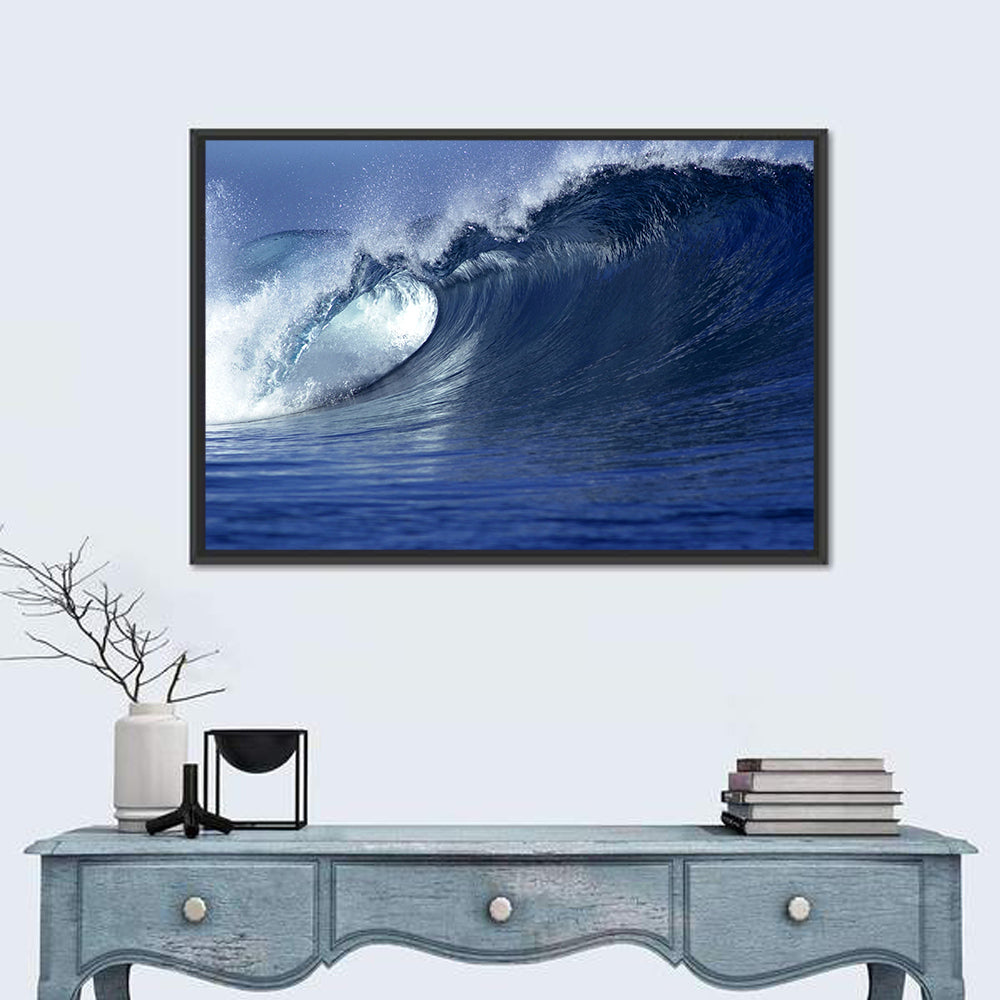 Fiji Wave Close-up Wall Art in a room, landscape