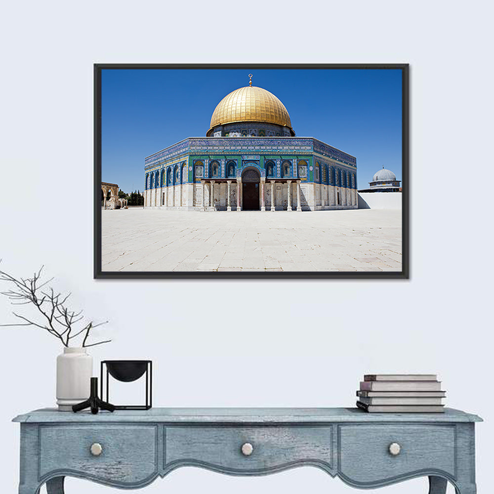 Golden Dome of the Rock, Jerusalem Wall Art in a room, landscape