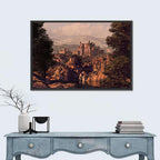 Medieval Castle at Golden Hour Wall Art