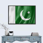 Waving Pakistan Flag Wall Art