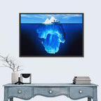 Split-level Melting Iceberg Wall Art