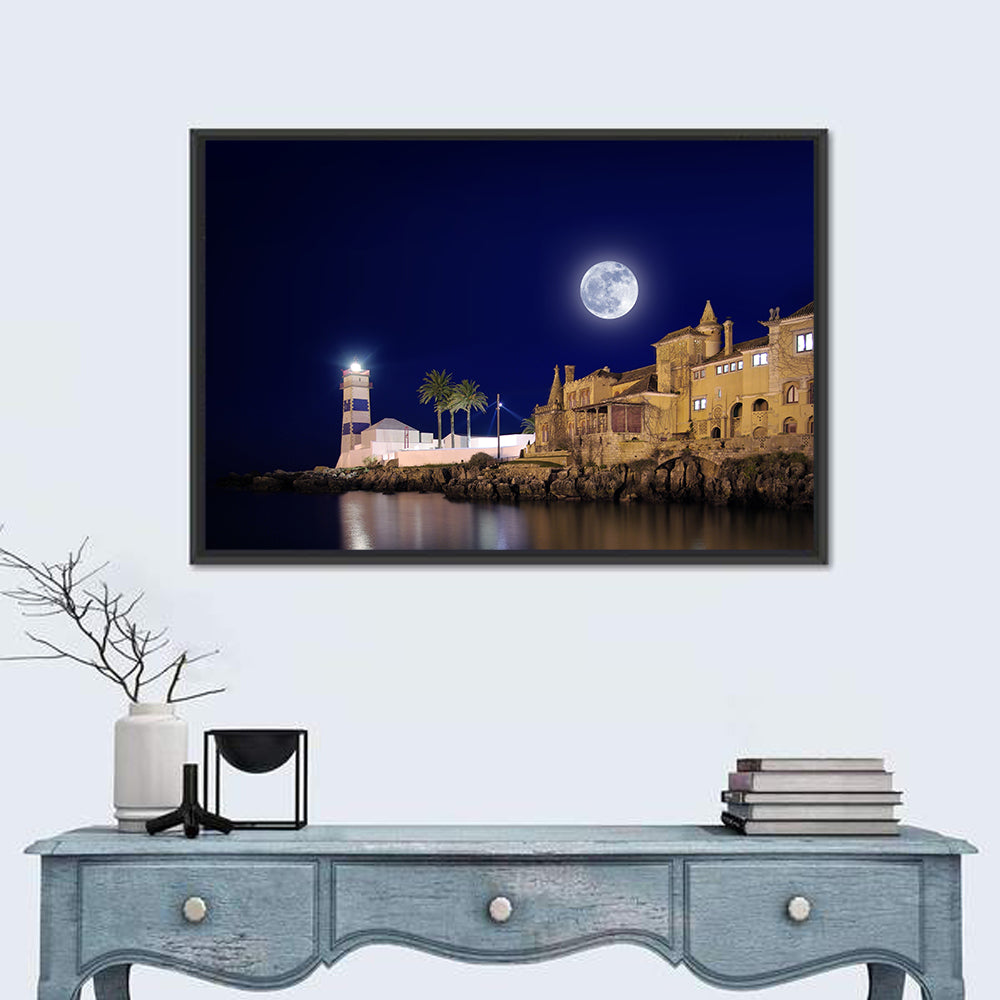 Farol De Santa Marta, Cascais Wall Art in a room, landscape