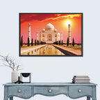 Taj Mahal at Sunrise, Agra Wall Art