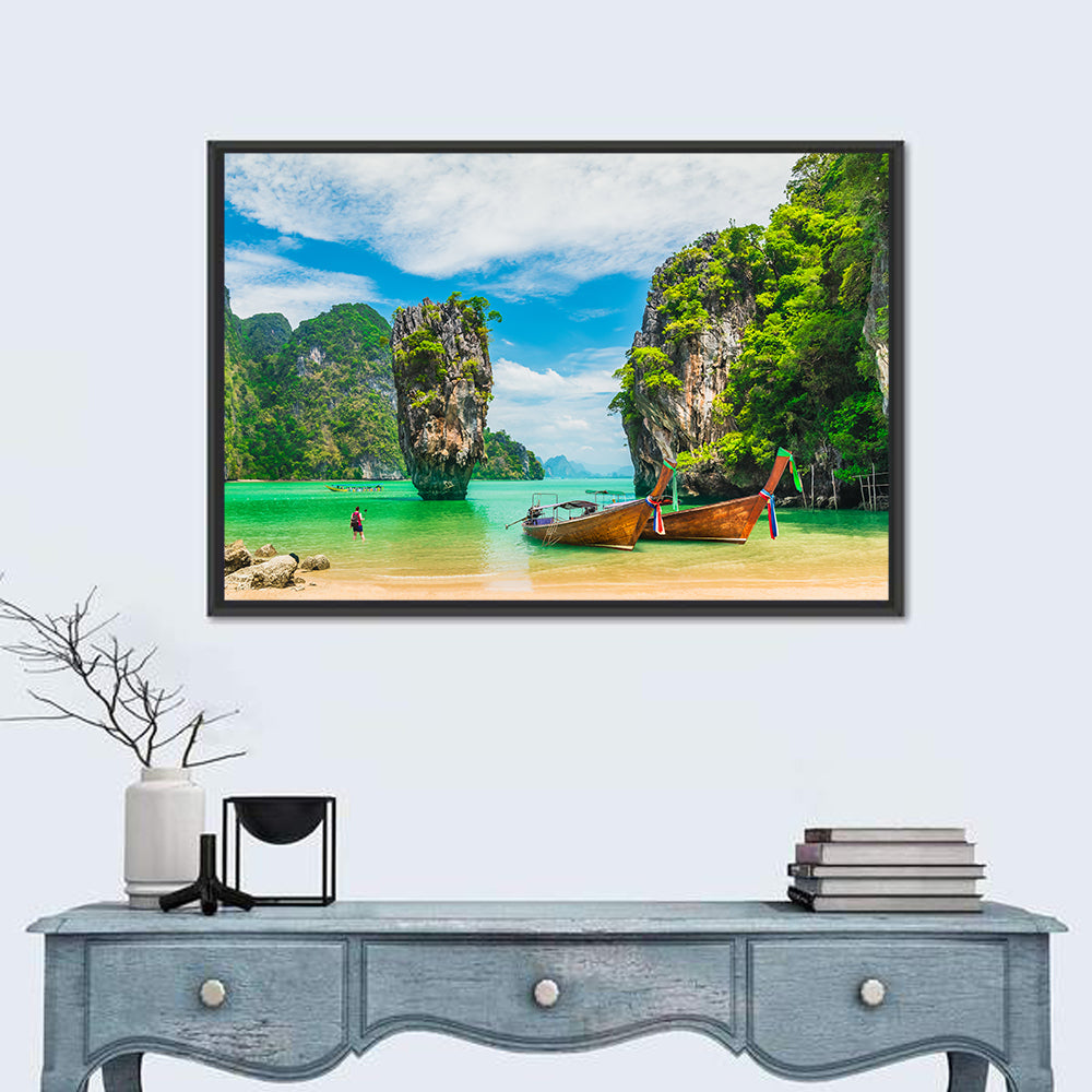 Khao Phing Kan (james Bond Island) Wall Art in a room, landscape