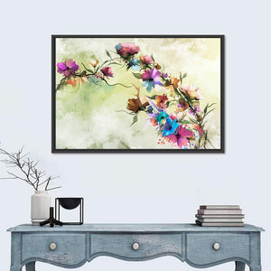 Floral Oil Abstract Wall Art