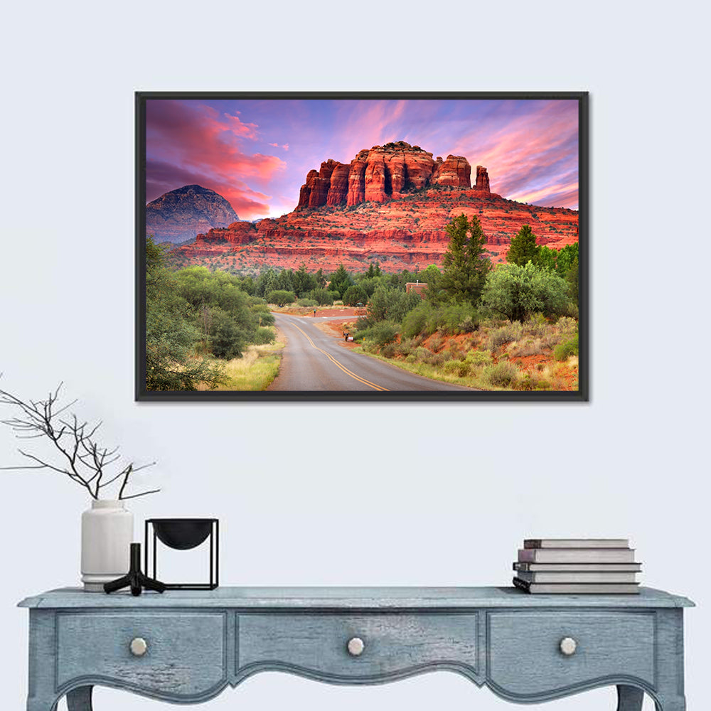 Road to Bell Rock, Sedona Wall Art in a room, landscape