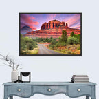 Drive Toward Cathedral Rock, Sedona Wall Art