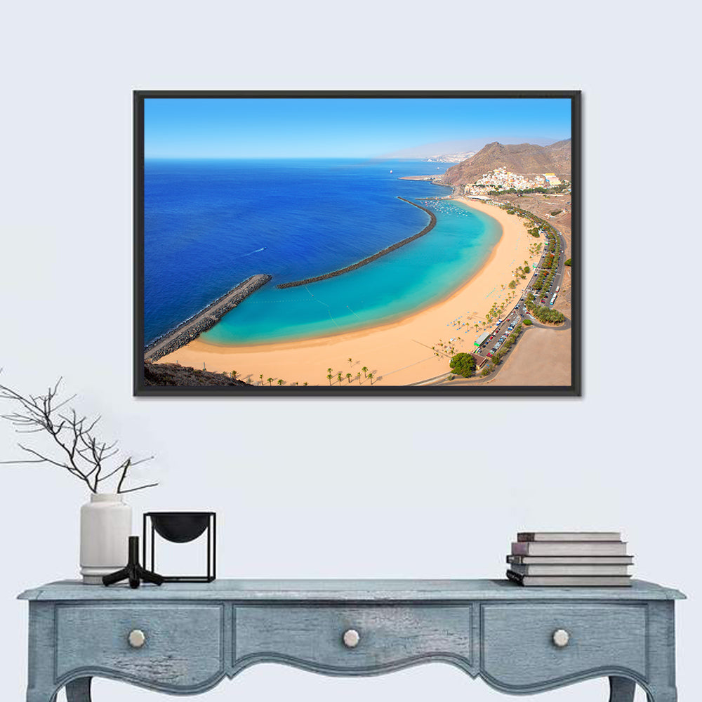 Las Teresitas Beach, Tenerife Wall Art in a room, landscape