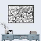 Hand Drawn London Map Wall Art