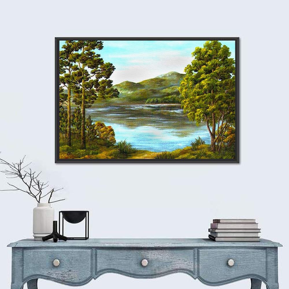 Tranquil Mountain Lake Wall Art