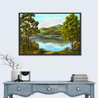 Tranquil Mountain Lake Wall Art
