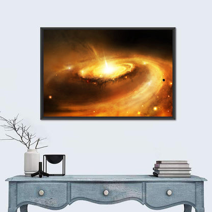 Galaxy Core In Space Wall Art