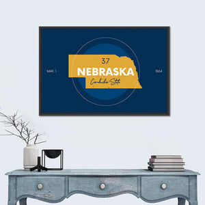 Nebraska City Map Wall Art