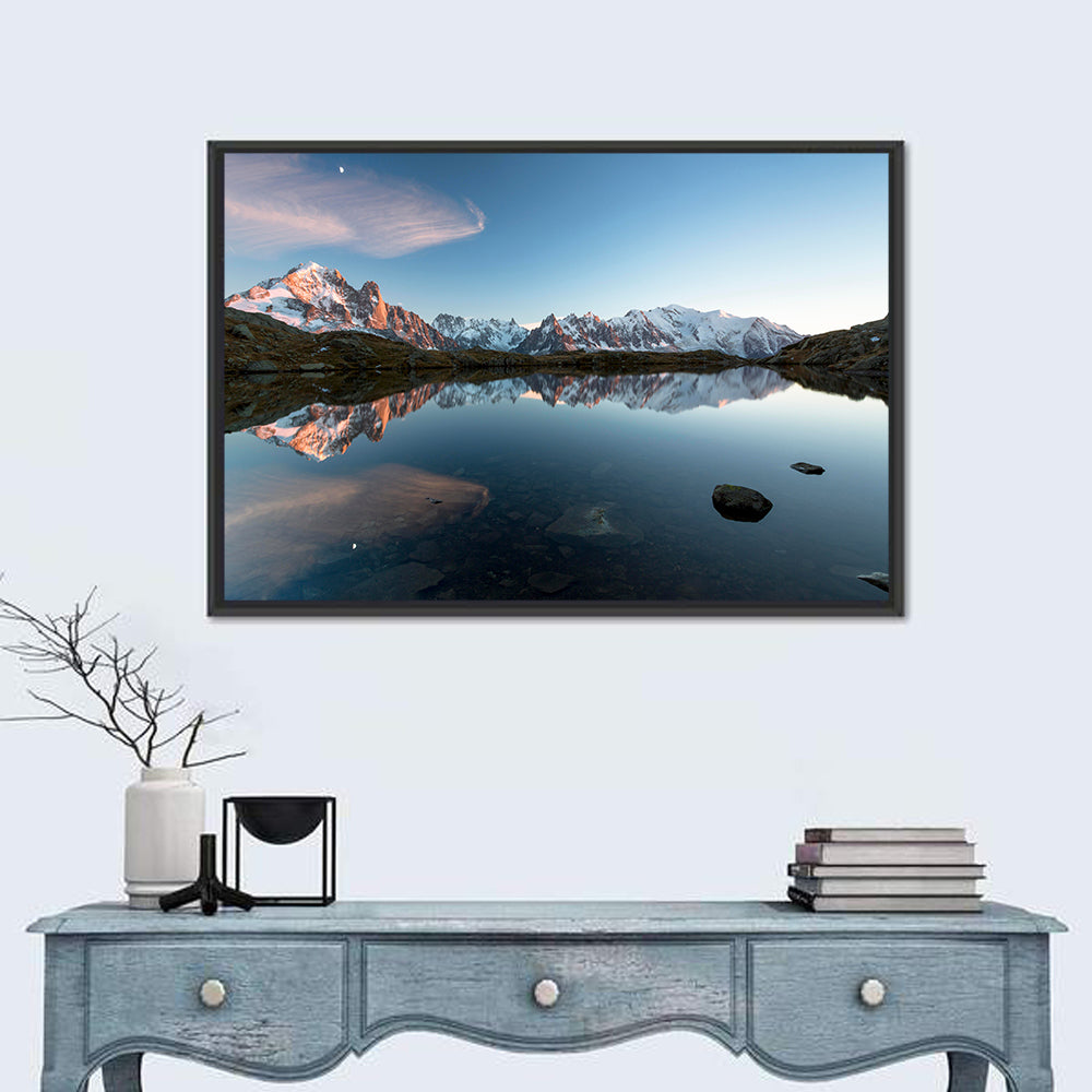 Lac De Chésserys Reflection, Chamonix Wall Art