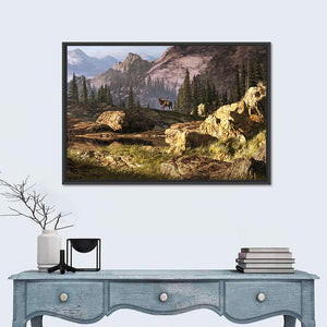 Elk In The Rocky Mountains Wall Art