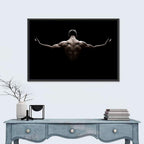 Muscular Back with Nautical Star Tattoos Wall Art