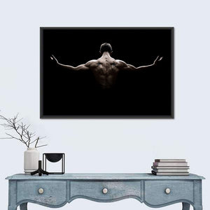 Young Sports Man In Dark Wall Art