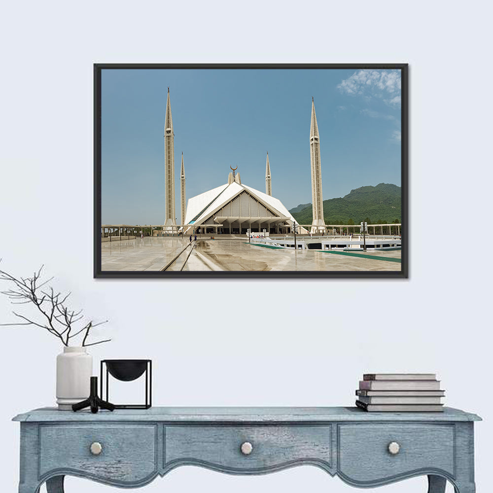 Faisal Mosque, Islamabad Wall Art in a room, landscape