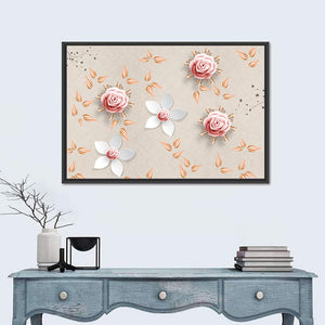 Decorative Flowers Illustration Wall Art