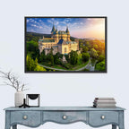 Bojnice Castle at Sunset Wall Art