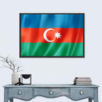 Azerbaijan Flag Wall Art