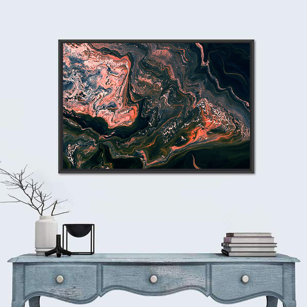 Moody Wavy Marble Texture Wall Art