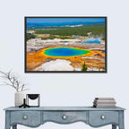 Grand Prismatic Spring Aerial View Wall Art