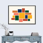 Geometric Mosaic Mood Board Wall Art