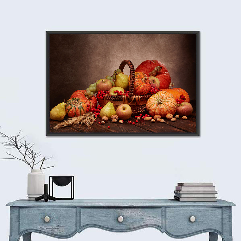 Autumn Fruits Still Life Concept Wall Art