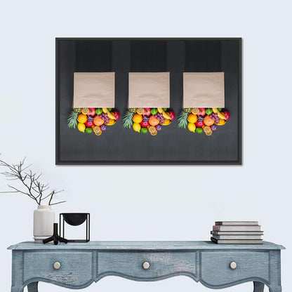 Fruits Shopping Concept Wall Art