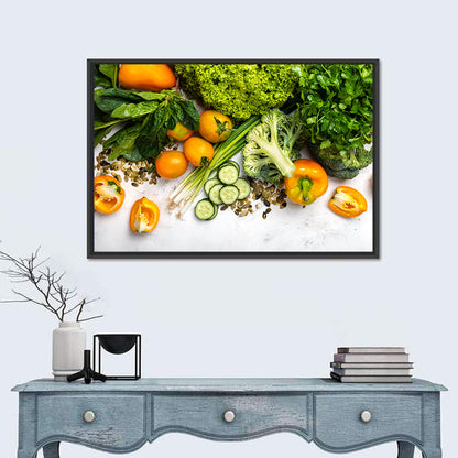 Fresh Vegetables Close-Up Wall Art