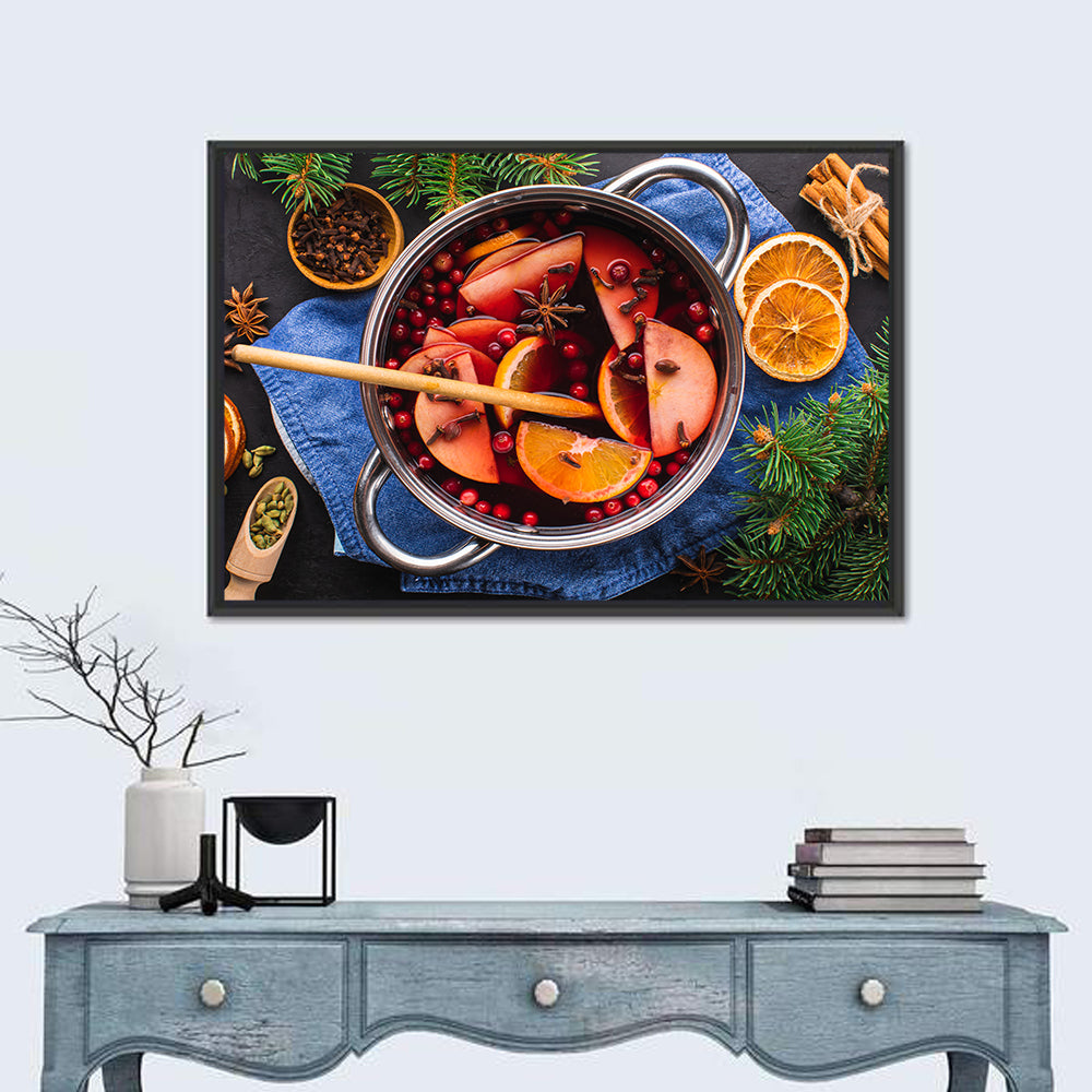 Mulled Wine and Spice Still Life Wall Art