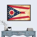 Ohio State Swallowtail Flag Wall Art